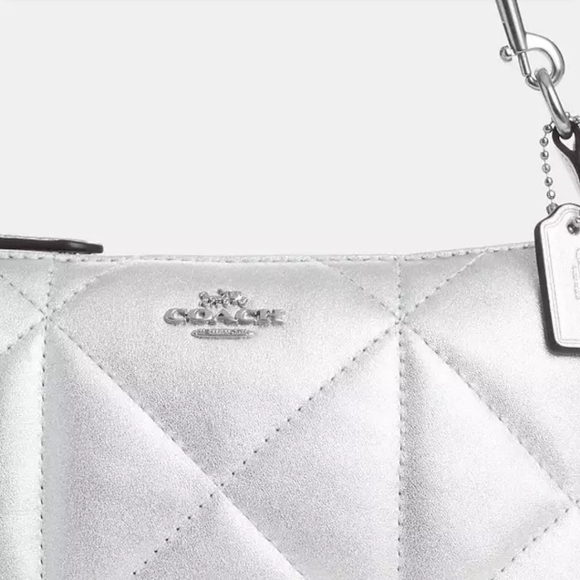 New! Nolita 19 in Silver Metallic with Puffy Diamond Quilting - Picture 4 of 5